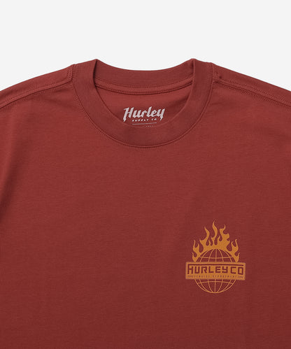 GLOBAL FIRE SHORT SLEEVE メンズ/Tシャツ/オーバーサイズフィット