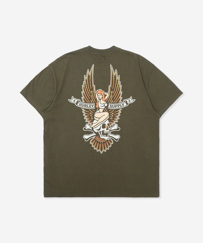 【NEW】PIN-UP SHORT SLEEVE メンズ/Tシャツ/オーバーサイズフィット