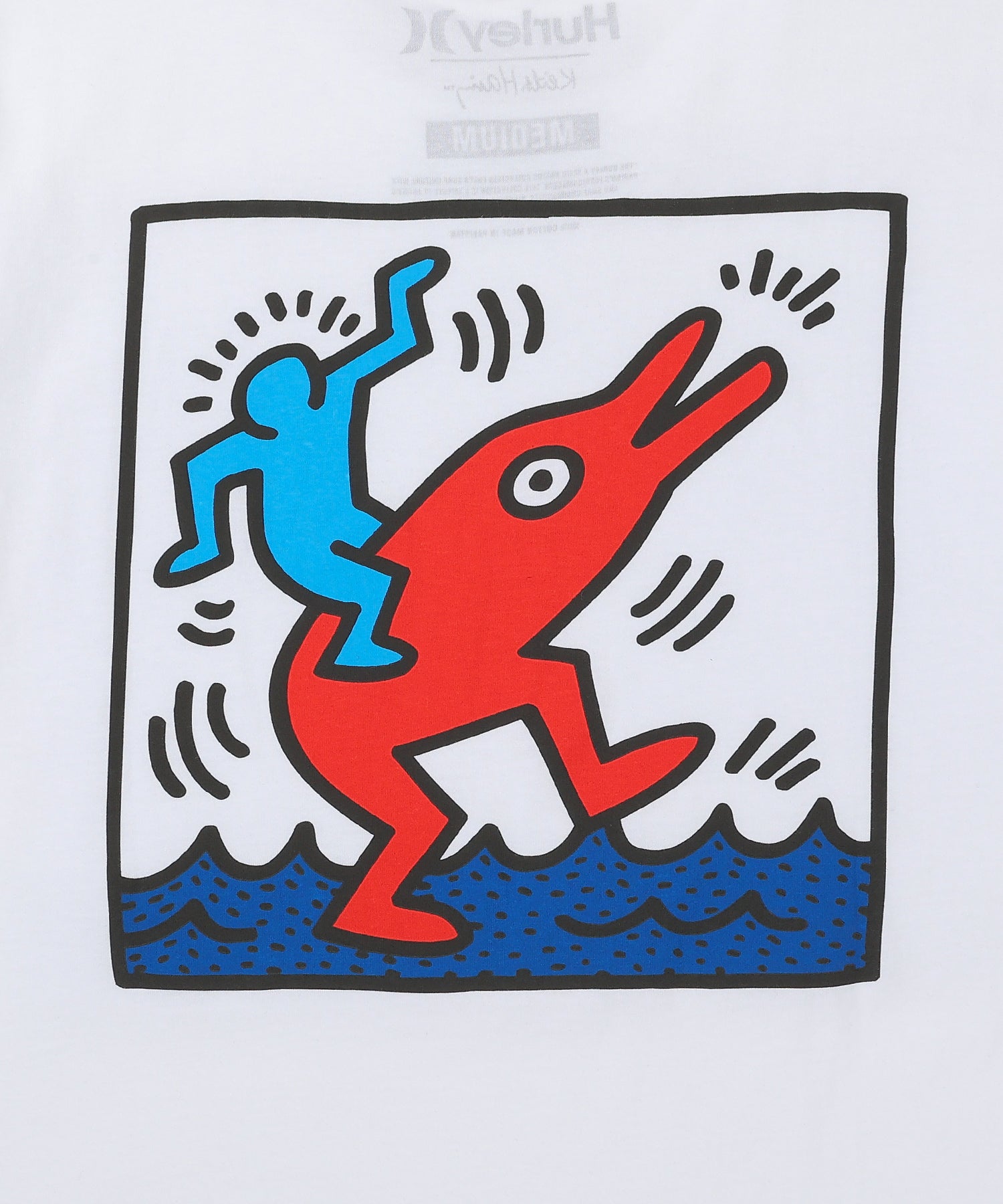 【NEW】キース・ヘリング ドルフィンライド ショートスリーブ Tシャツ (メンズ/Tシャツ/レギュラーフィット)