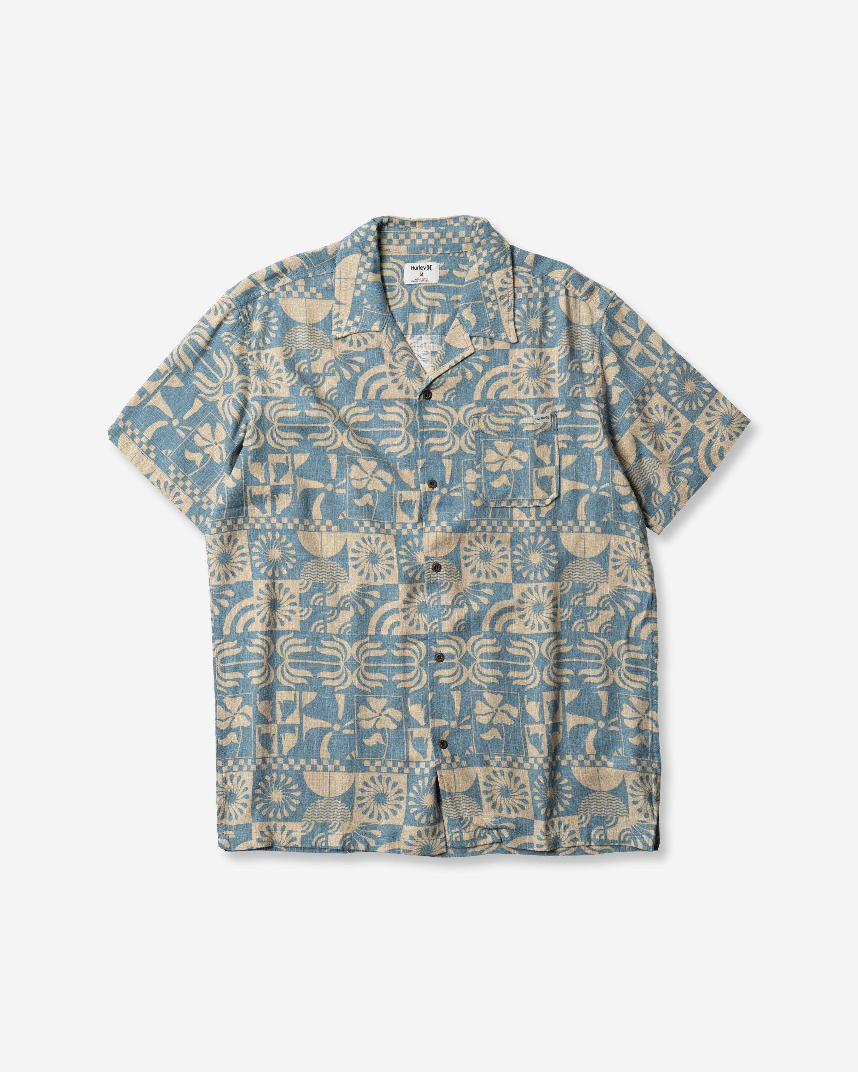 MENS LINEN RINCON CAMP SHORT SLEEVE メンズ/シャツ