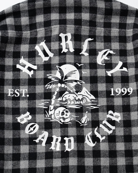 MENS OVERSIZE HURLEY BOARD CLUB FLANNEL SHIRT メンズ/シャツ
