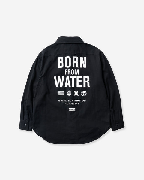 MENS OVERSIZE BORN FROM WATER CANVAS SHIRT メンズ/シャツ