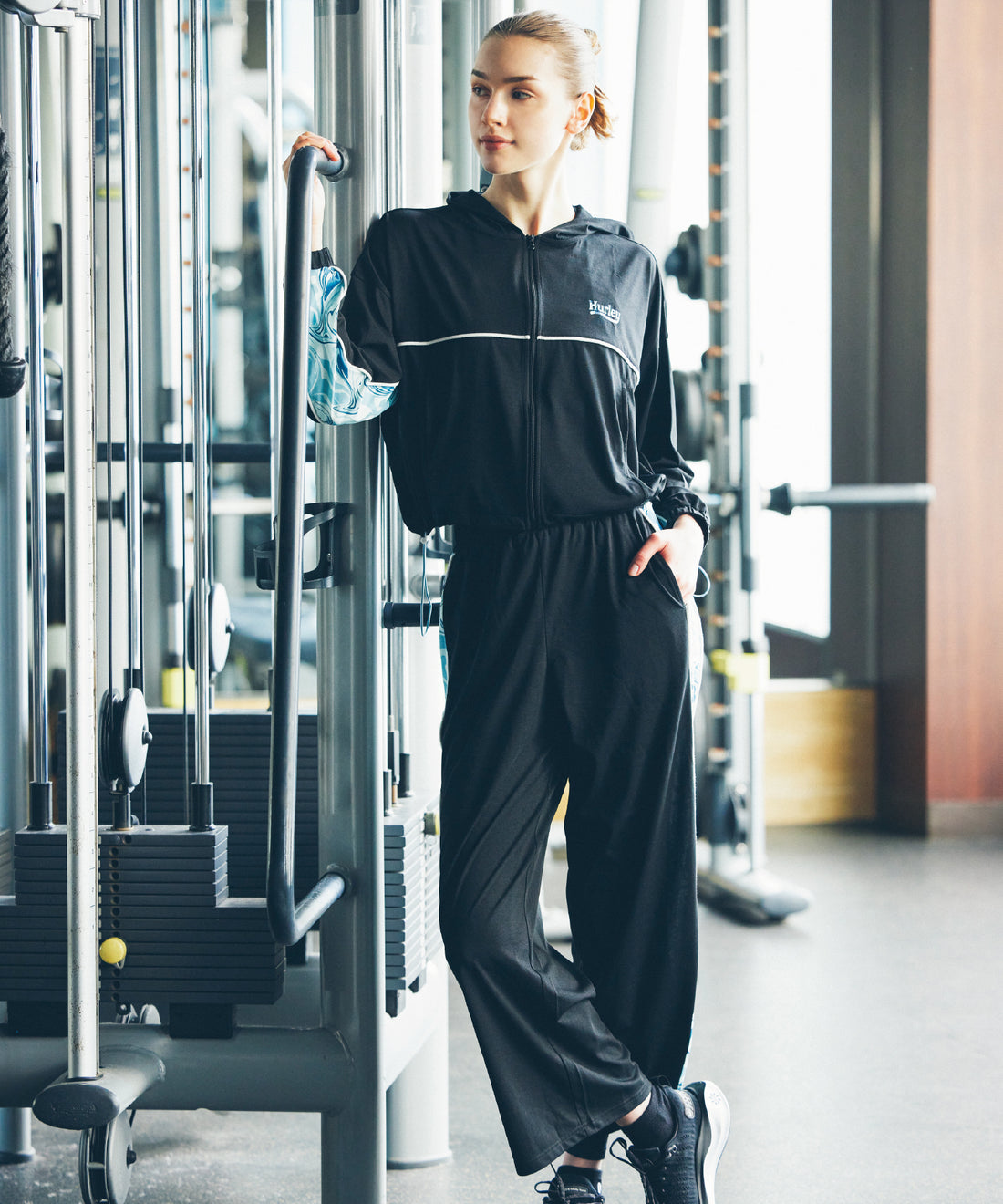 【NEW】サイド ライン スイッチング パンツ (レディース/パンツ)