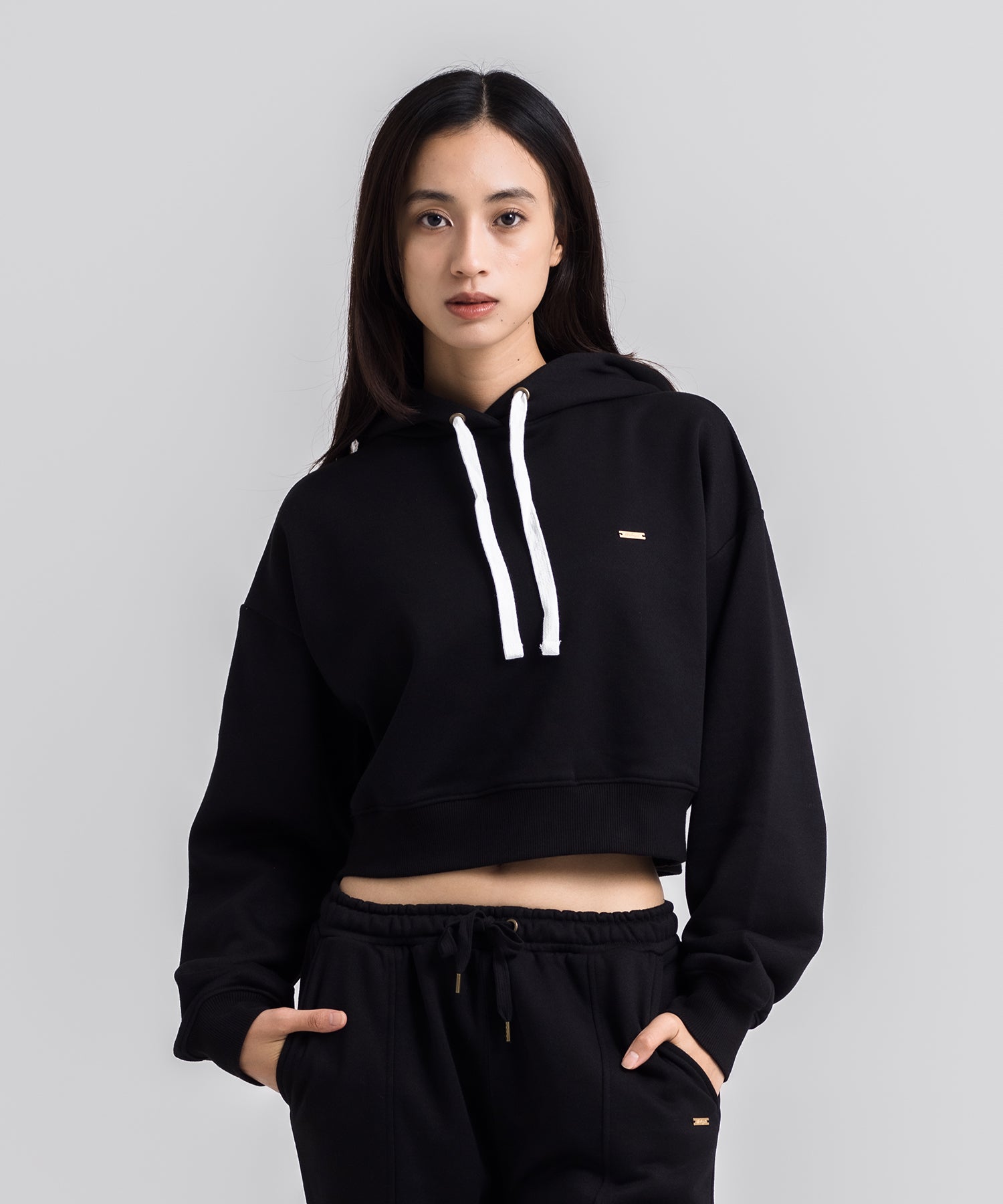 WOMENS BASIC CROPD HOODIE レディース/フリース・フーディー