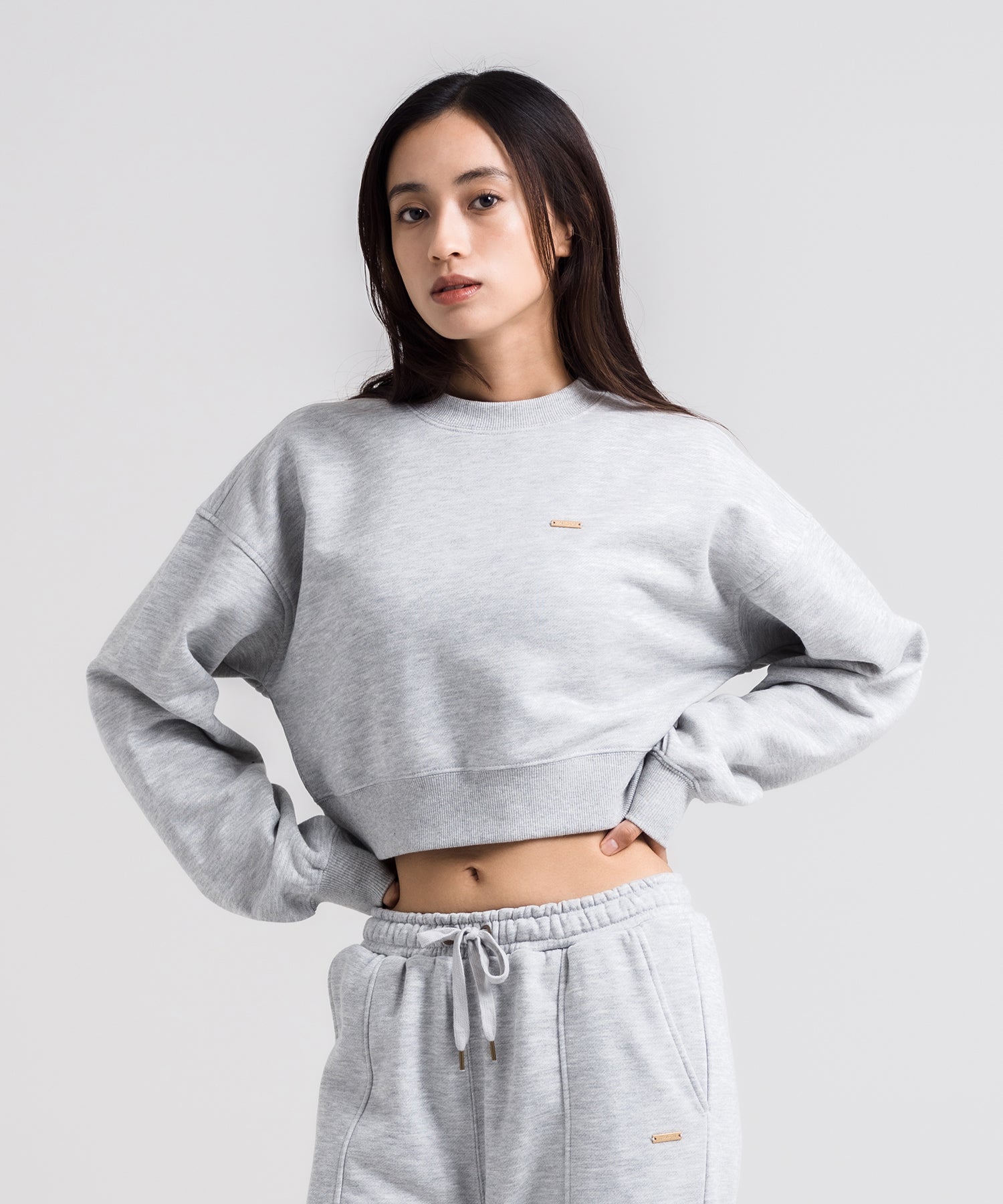 WOMENS BASIC CROPD CREW レディース/スウェット