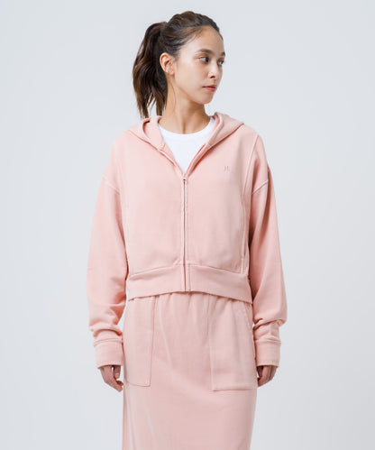 【NEW】SWEAT PIGMENT FULL ZIP HOODIE レディース/フリース・フーディー