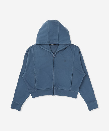 【NEW】SWEAT PIGMENT FULL ZIP HOODIE レディース/フリース・フーディー