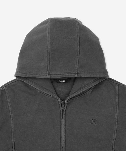 【NEW】SWEAT PIGMENT FULL ZIP HOODIE レディース/フリース・フーディー