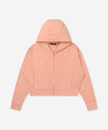 【NEW】SWEAT PIGMENT FULL ZIP HOODIE レディース/フリース・フーディー