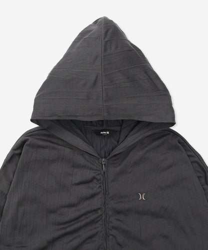 【NEW】クリンクルド　フルジップ フーディー (レディース/フリース・フーディー)