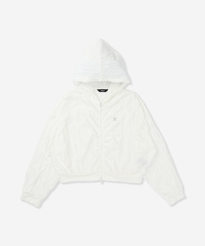 【NEW】クリンクルド　フルジップ フーディー (レディース/フリース・フーディー)