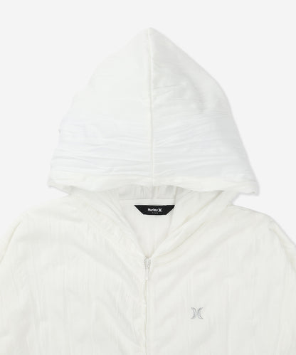 【NEW】クリンクルド　フルジップ フーディー (レディース/フリース・フーディー)