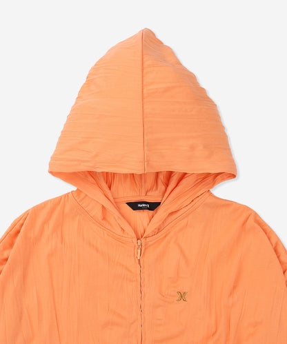 【NEW】クリンクルド　フルジップ フーディー (レディース/フリース・フーディー)