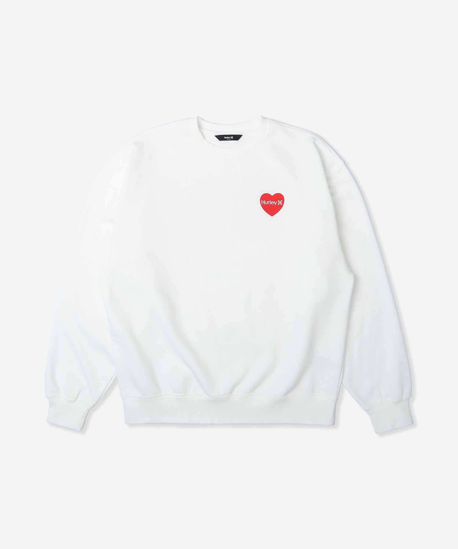 WOMENS OVRSZD HEART AND STRIPES  CREW レディース/スウェット