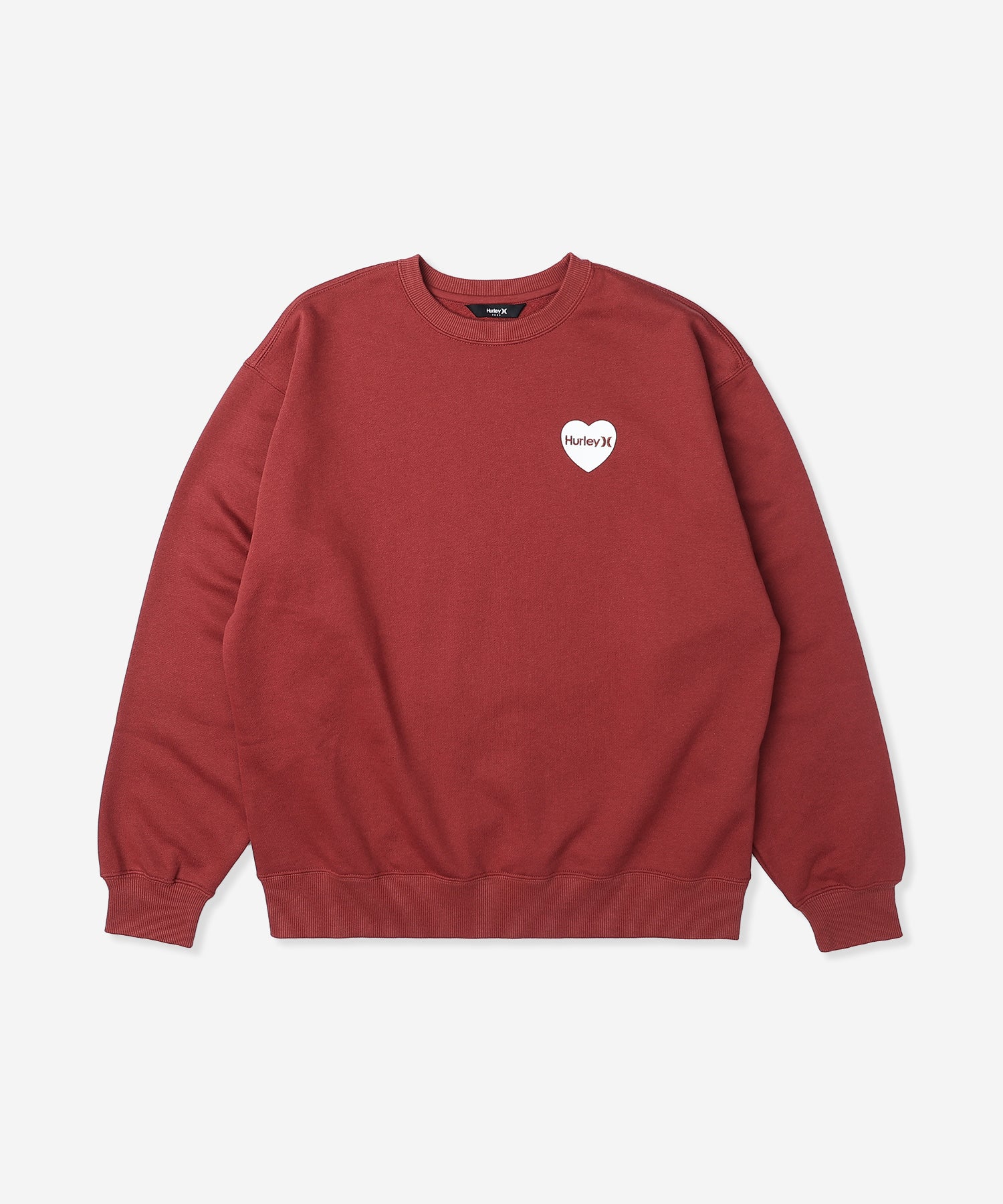 WOMENS OVRSZD HEART AND STRIPES  CREW レディース/スウェット