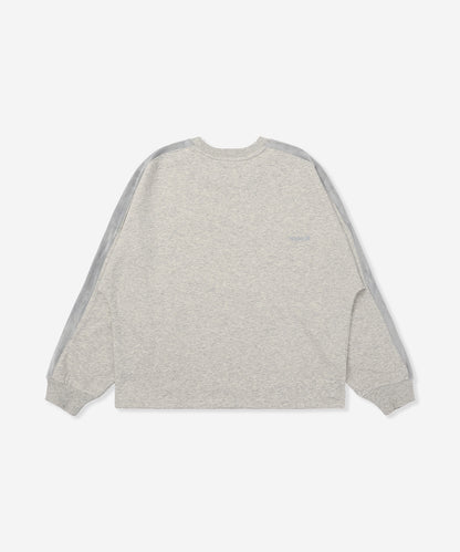 TERRY CORDUROY SWITCHING DRAW CORD CREW レディース/スウェット/オーバーサイズフィット