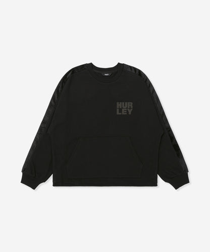 TERRY CORDUROY SWITCHING DRAW CORD CREW レディース/スウェット/オーバーサイズフィット