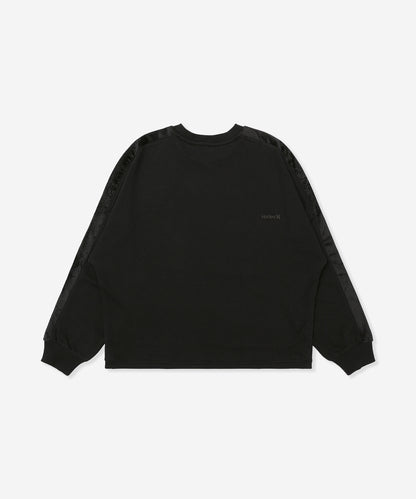 TERRY CORDUROY SWITCHING DRAW CORD CREW レディース/スウェット/オーバーサイズフィット