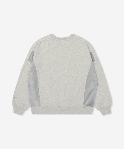TERRY CORDUROY SWITCHING CREW レディース/スウェット/オーバーサイズフィット