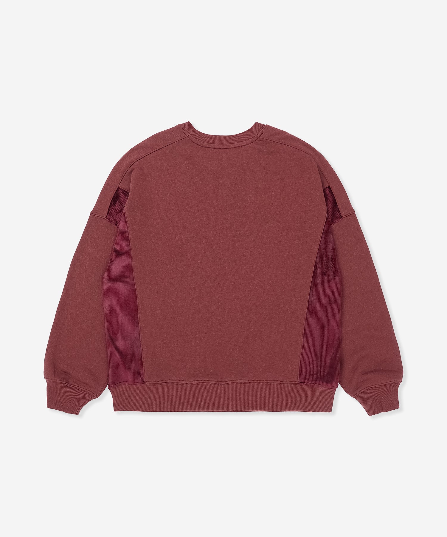 TERRY CORDUROY SWITCHING CREW レディース/スウェット/オーバーサイズフィット