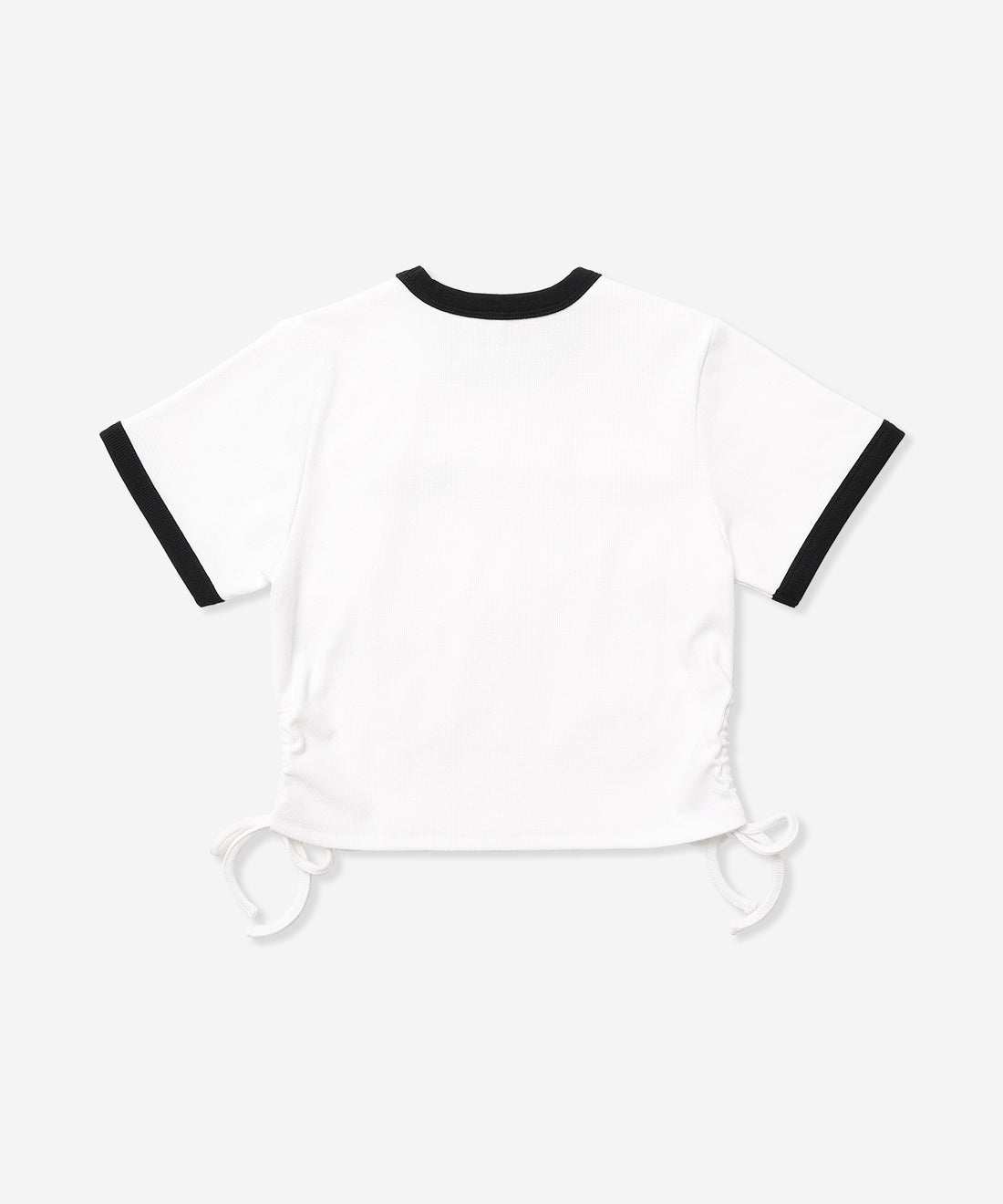 RIB SIDE SHIRRING SHORTSLEEVE TEE レディース/Tシャツ