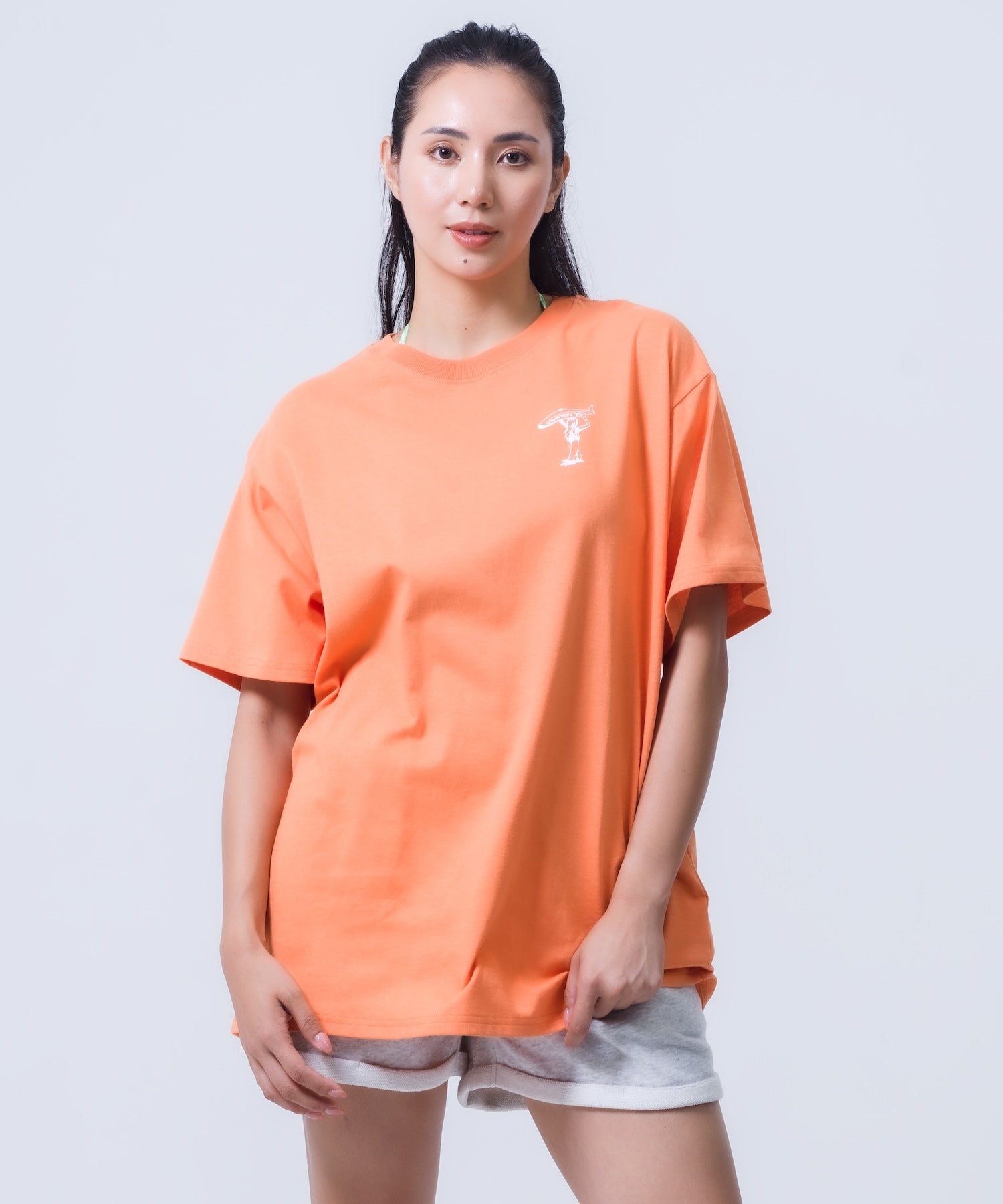OVERSIZED GIRLS RIDER GRAPHIC SHORTSLEEVE TEE レディース/Tシャツ/オーバーサイズフィット