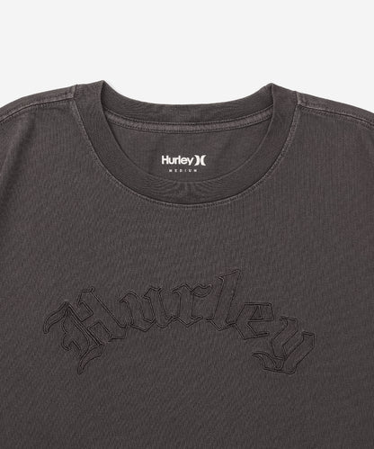 OVERSIZED EMBROIDERY OLDENGLISH LOGO CROPEDED SHORTSLEEVE TEE レディース/Tシャツ