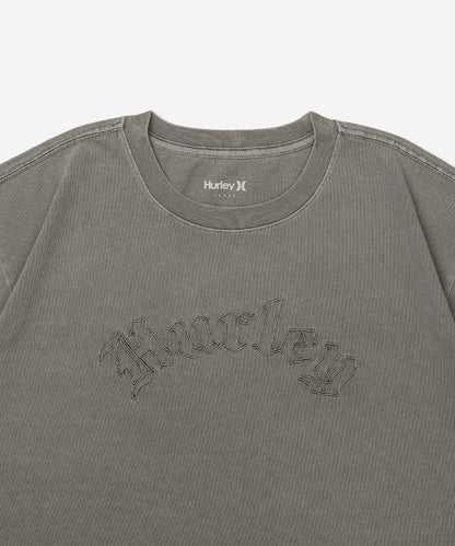 OVERSIZED EMBROIDERY OLDENGLISH LOGO CROPEDED SHORTSLEEVE TEE レディース/Tシャツ