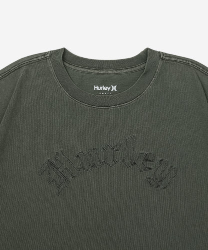 OVERSIZED EMBROIDERY OLDENGLISH LOGO CROPEDED SHORTSLEEVE TEE レディース/Tシャツ