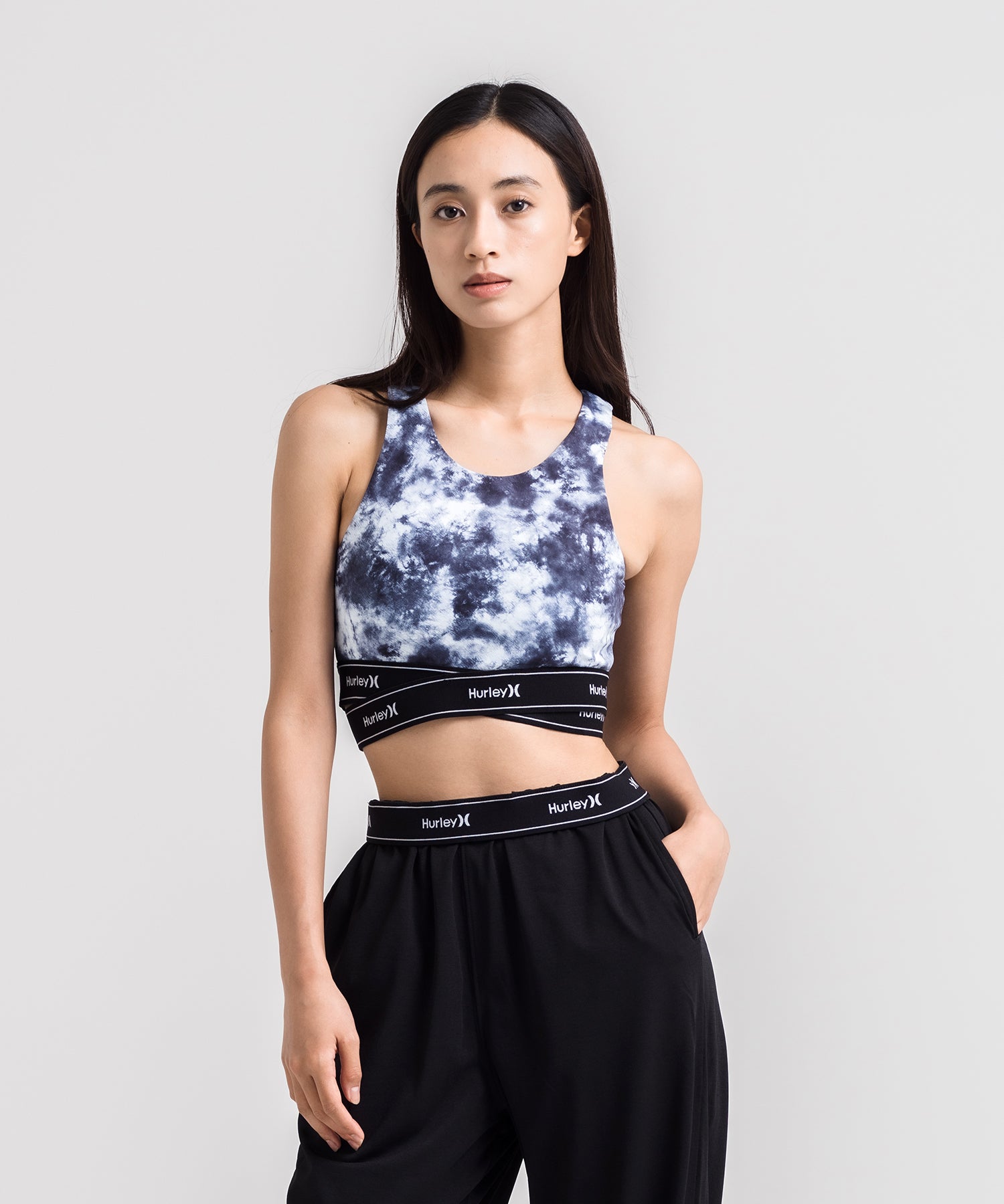 WOMENS JACQUARD BAND TANK TOP BRA レディース/トレーニング・スポーツブラ