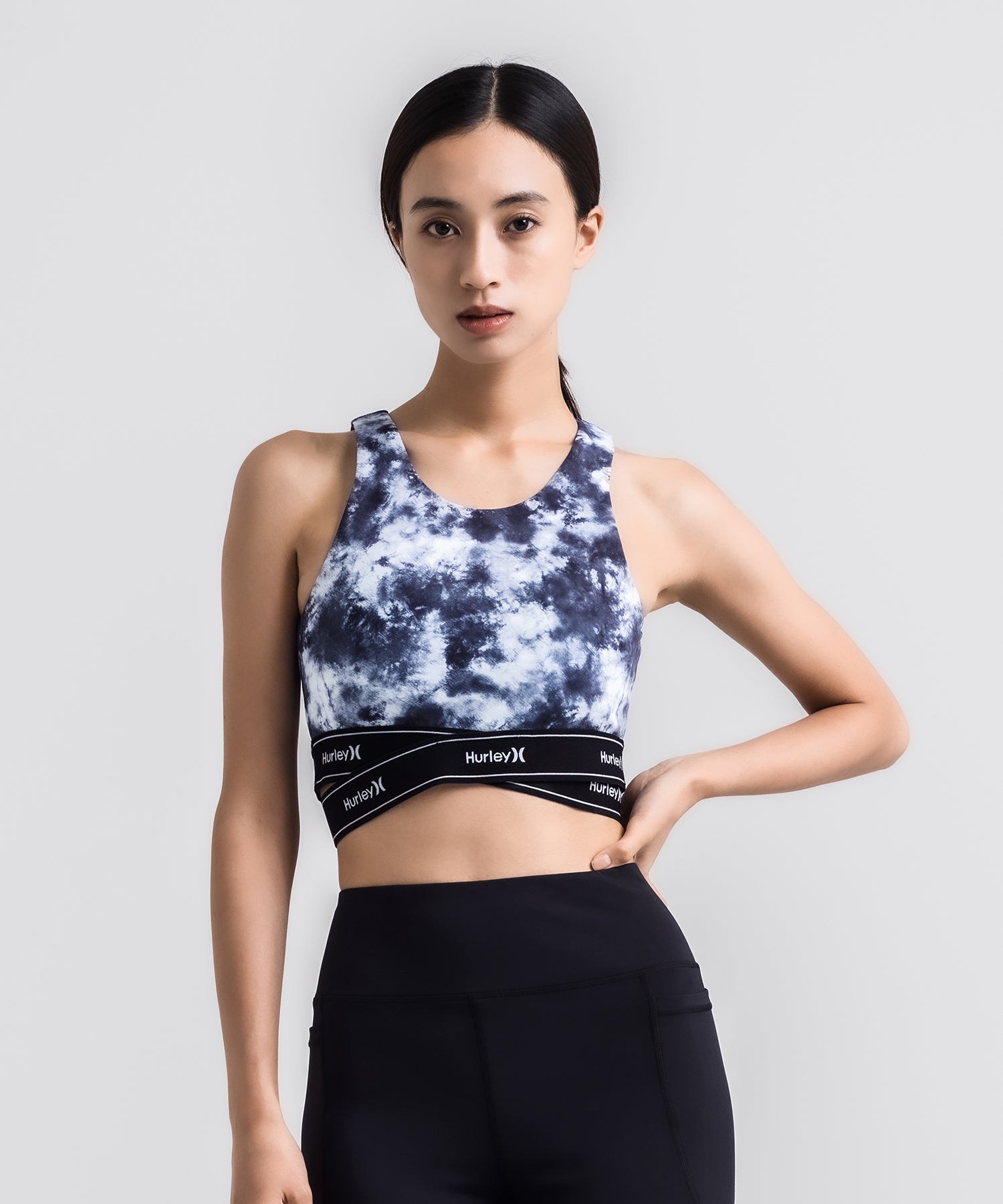 WOMENS JACQUARD BAND TANK TOP BRA レディース/トレーニング・スポーツブラ