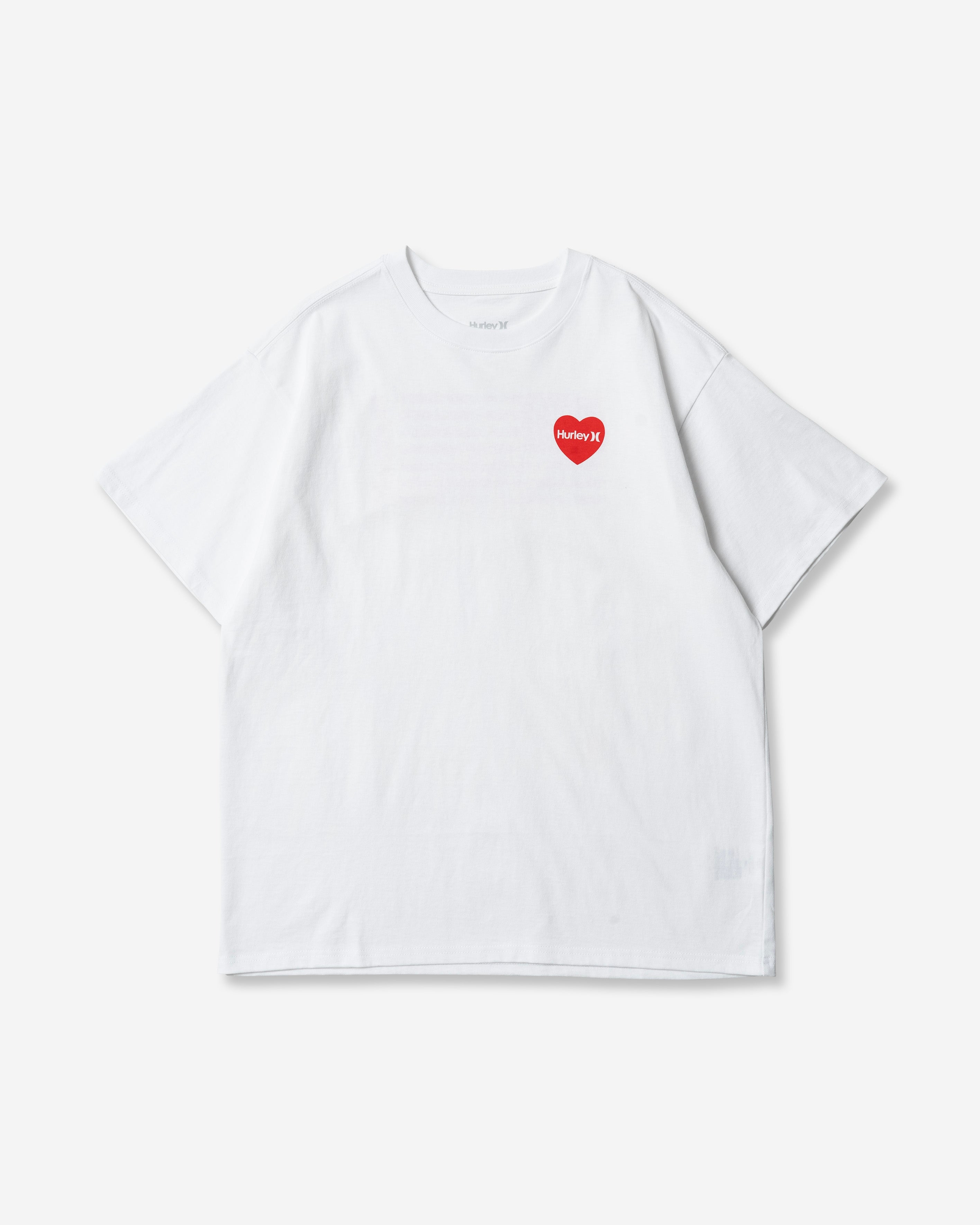 WOMENS OVERSIZED HEART AND STRIPE SHORT SLEEVE TEE レディース/Tシャツ