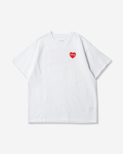 WOMENS OVERSIZED HEART AND STRIPE SHORT SLEEVE TEE レディース/Tシャツ