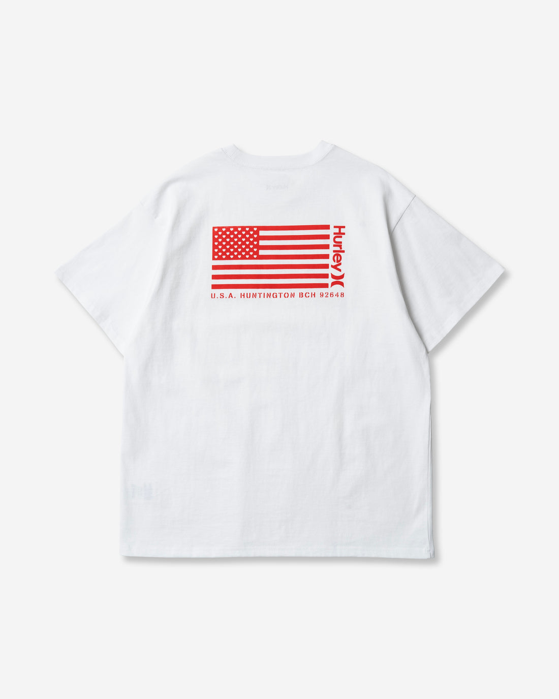 WOMENS OVERSIZED HEART AND STRIPE SHORT SLEEVE TEE レディース/Tシャツ