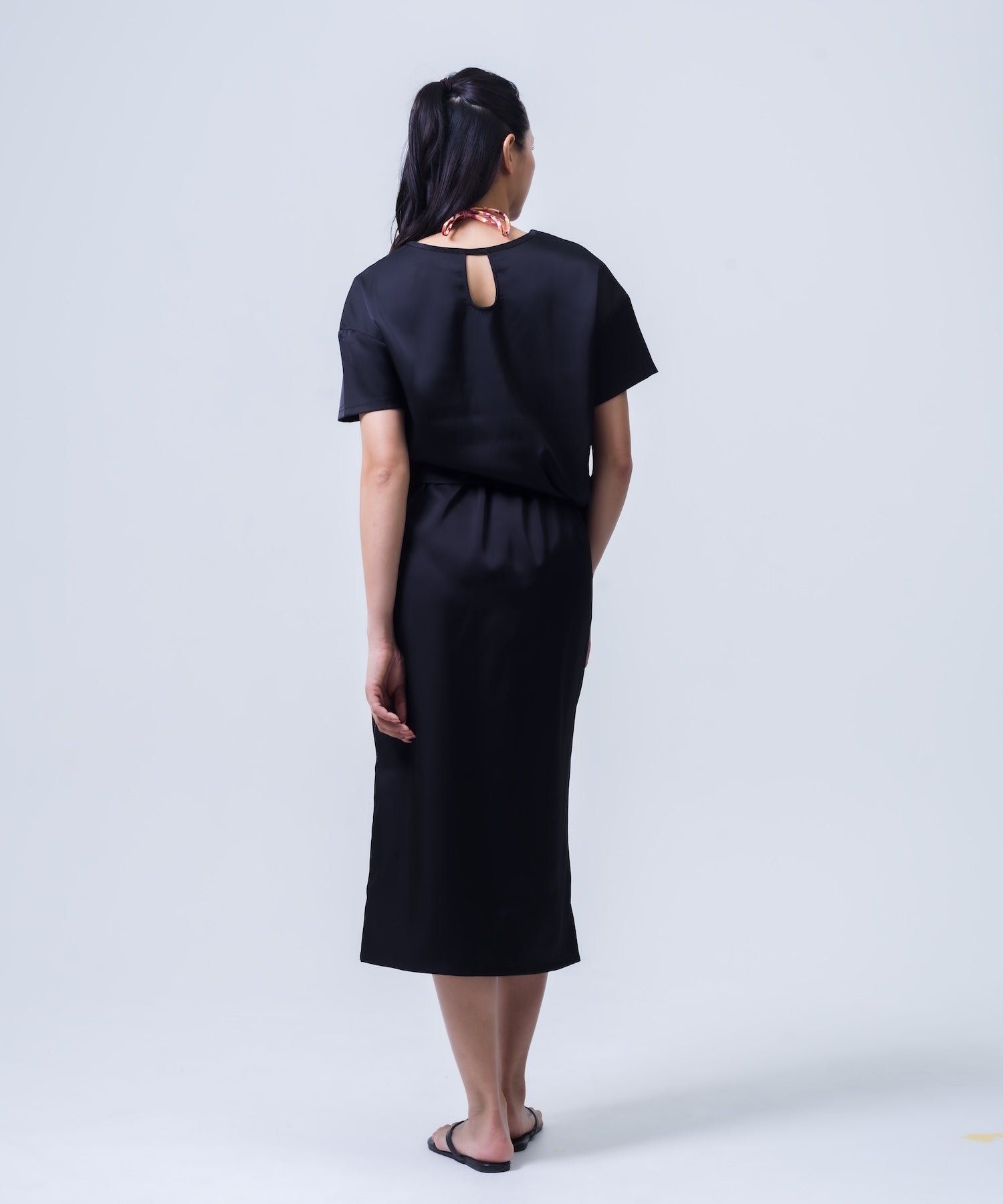 SIDE RIBBON SHORTSLEEVE TEE レディース/Tシャツ