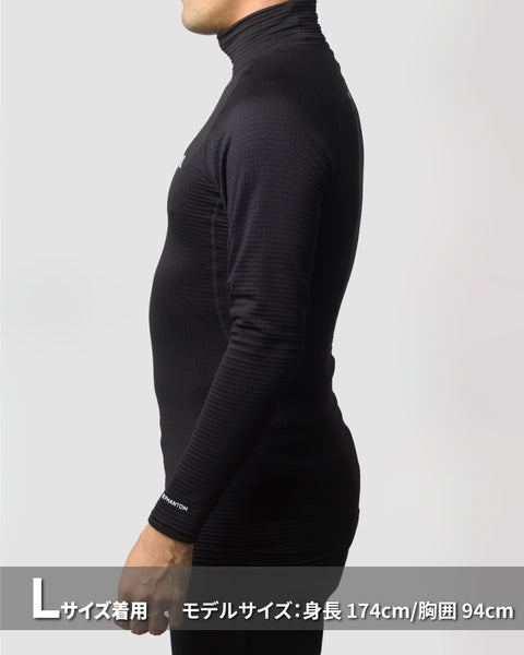 MENS PHANTOM WAFFLE INNER MOCK NECK メンズ/ファントムワッフルインナーモックネック【ALBA掲載商品】