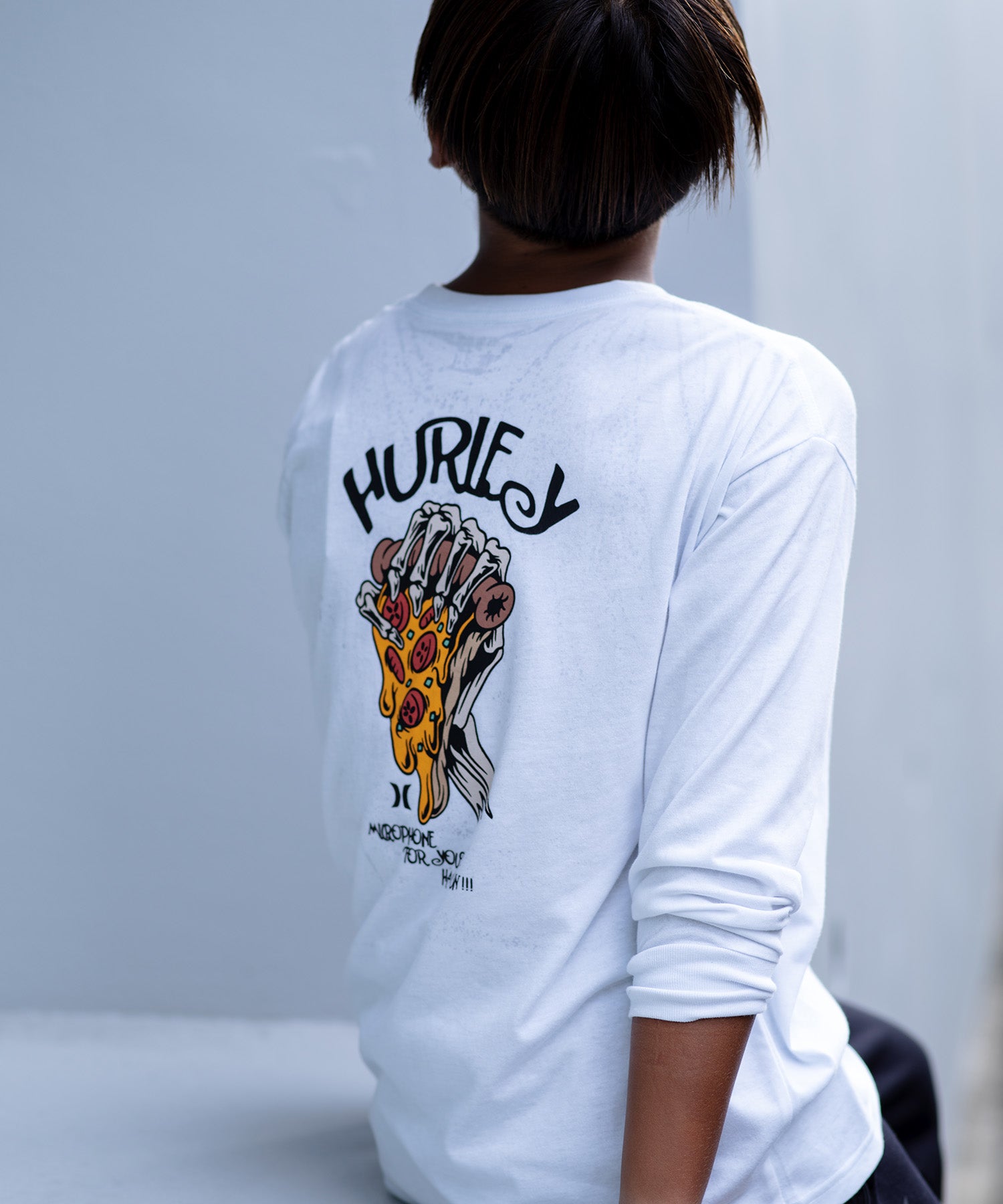 BOYS OVERSIZED PIZZA LONG SLEEVE TEE ボーイズ/ロンT