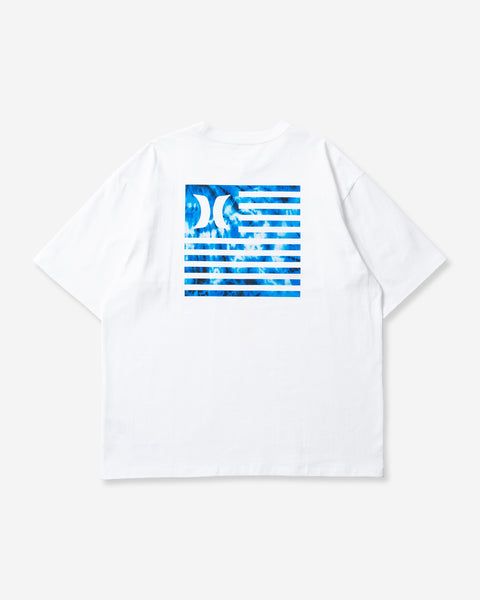 MENS OVERSIZED TIE-DYE FLAG TEE メンズ/Tシャツ