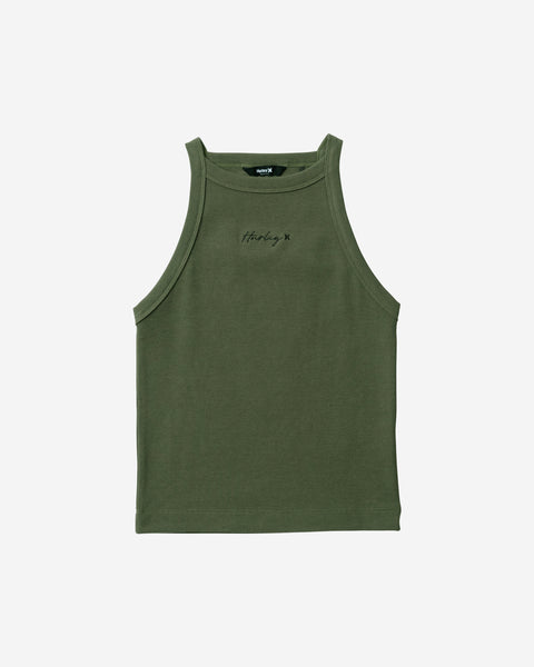 WOMENS RIB KNIT SLEEVE LESS レディース/タンクトップ・ノースリーブ